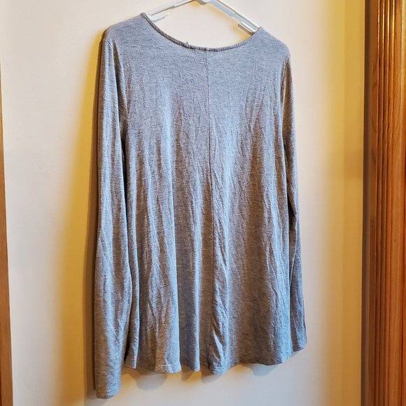 Athleta Gray Scoop Neck Jersey Size Small - Picture 15 of 16